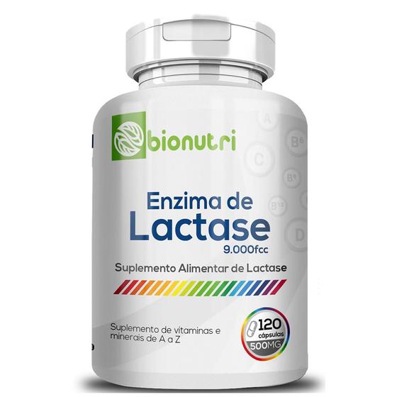 Imagem de Enzima Lactase 120 Cápsulas 500mg Bionutri - Intolerância a Lactose