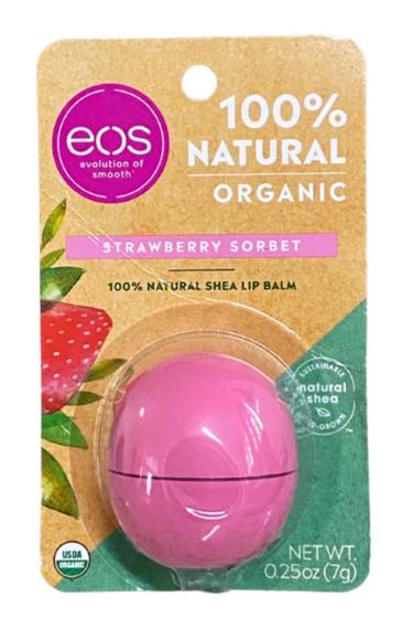 Imagem de Eos Lip Balm 100% Organic Strawberry Sorbet