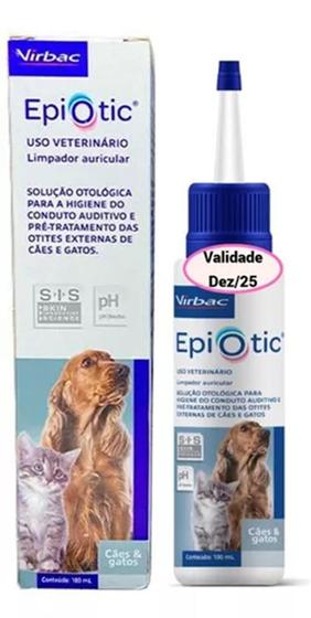 Imagem de Epiotic Solução Otológica Higiene Para Cães e Gatos 100ml Virbac