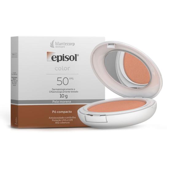 Episol Color Pó Compacto Protetor Solar FPS 50 - Pele Morena - 10g ...
