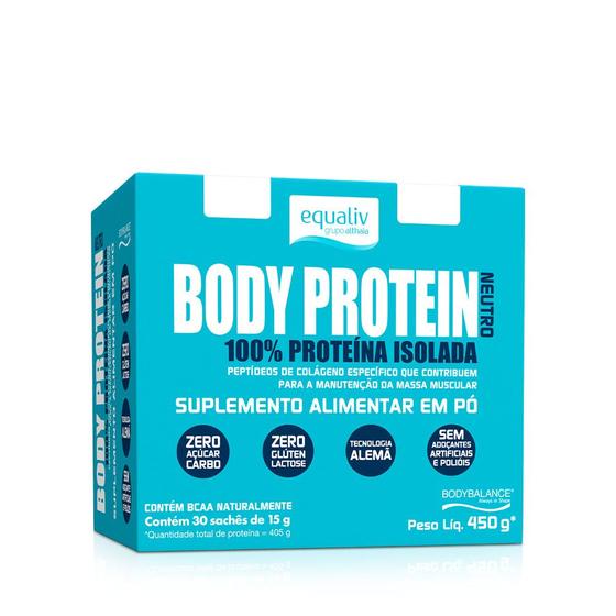 Imagem de Equaliv Body Protein Neutro - 30 sachês - 15g