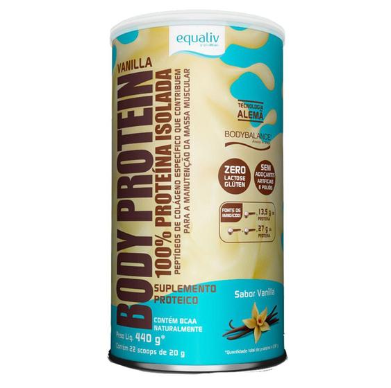 Imagem de Equaliv Body Protein Vanilla 100% Proteina 440g