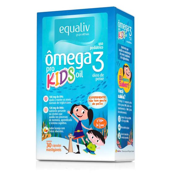 Imagem de Equaliv Omega 3 Pro Kids Oil 30 Capsulas