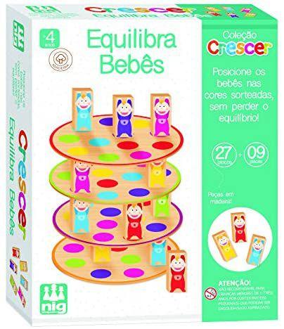 Imagem de Equilibra bebês - brinquedo educativo de madeira