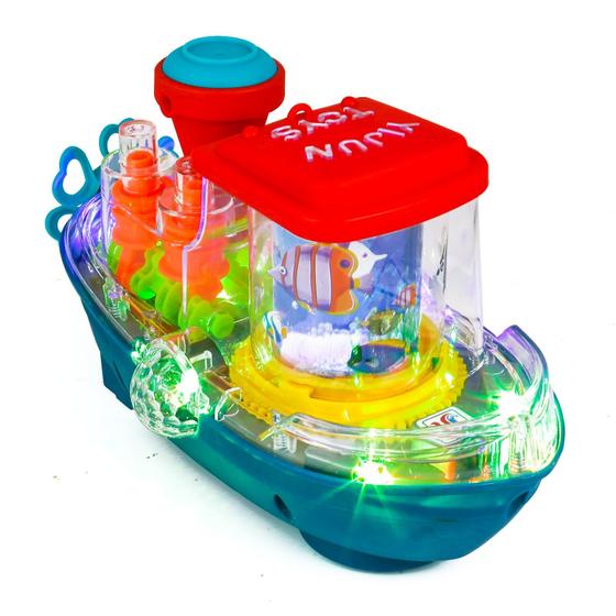 Imagem de Equipamento transparente Toy Boat ZHFUYS com luz para crianças de 3 anos ou mais