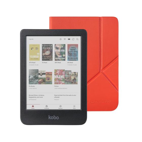 Imagem de eReader Kobo Clara Colour 16GB à Prova d'Água com Estojo