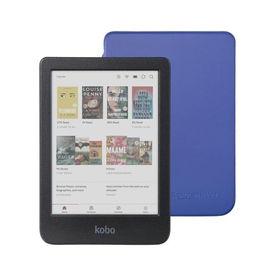 Imagem de eReader Kobo Clara Colour 6" à prova d'água com 16 GB de armazenamento