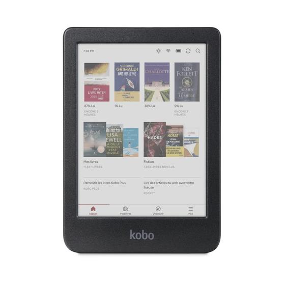 Imagem de eReader Kobo Clara Colour 6” sem brilho E Ink 16 GB à prova d'água