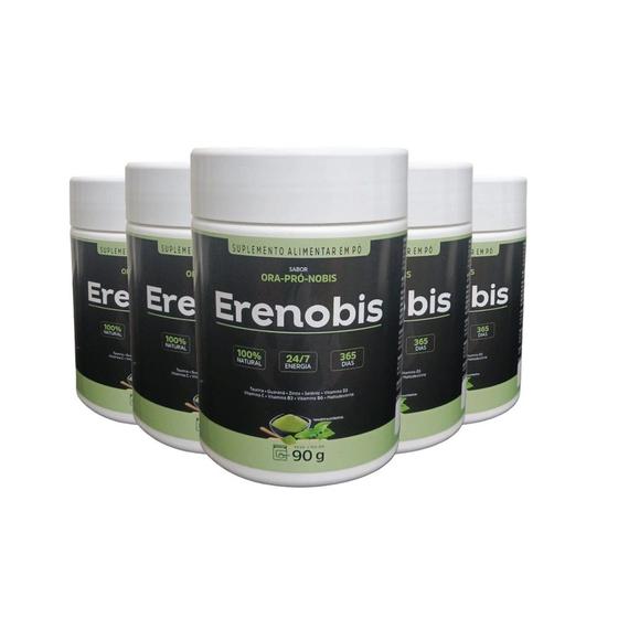 Imagem de Erenobis - Suplemento Alimentar Natural - Kit com 5 Potes de 90g