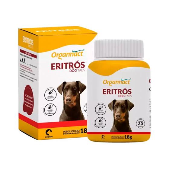 Imagem de Eritros Dog Tabs 18g (30 Tabletes) - Organnact