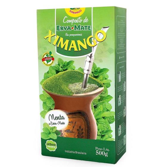 Imagem de Erva-Mate 500g De Chimarrão Composta Ximango Sabor Menta