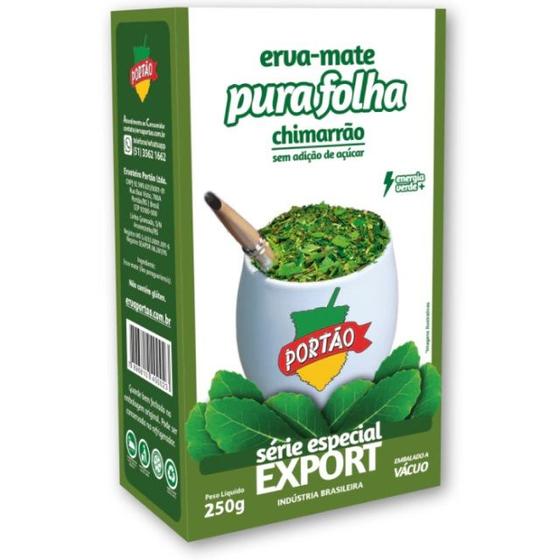 Imagem de Erva Mate Chimarrão PORTÃO PURA FOLHA EXPORT especial 250g