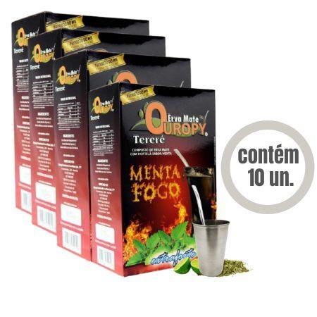 Imagem de Erva Mate Ouropy Menta Fogo Ice Turbo Atacado 10un