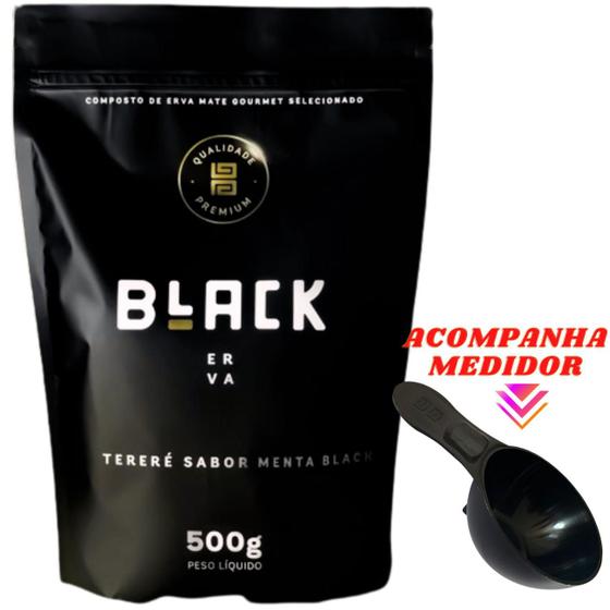 Imagem de Erva Mate Tereré 500g Black Erva Chá de Qualidade Premium Erva Mate Gourmet Selecionada