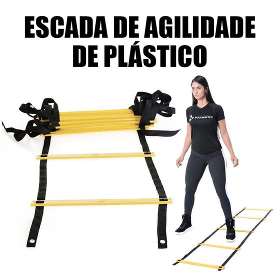 Escada Agilidade Para Treino Funcional Plástico Injetado Treinamento Fitness Treino Futebol Corrida Menor preço em Escada Agilidade Para Treino Funcional Plástico Injetado Treinamento Fitness Treino Futebol Corrida