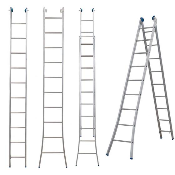 Escada Alumínio 3 Em 1 Extensiva 2 X 10 - 20 Degraus Alumasa é boa?