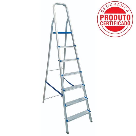 Escada Alumínio Doméstica Residencial 07 Degraus Real é ruim? Escada Alumínio Doméstica Residencial 07 Degraus Real é boa?