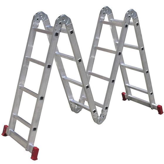 Escada Articulada 4x4 com 16 Degraus de Alumínio é ruim? Escada Articulada 4x4 com 16 Degraus de Alumínio é boa?