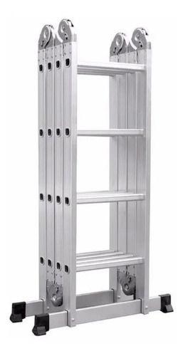 Imagem de Escada Articulada de Alumínio Multifuncional 16 Degraus 4,70 Metros de Altura