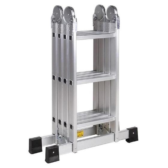 Escada Articulada Multifuncional 4x3 Alumínio 12Degraus 3,5m é boa?