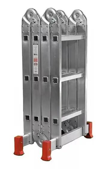 Escada De Aluminio 12 Degraus 3,6mts Premium Base Vermelha é boa?