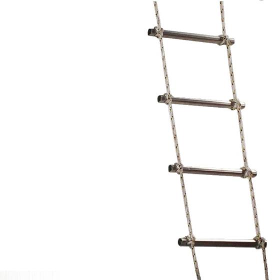 Imagem de Escada de Corda Degrau Alumínio 4,80m