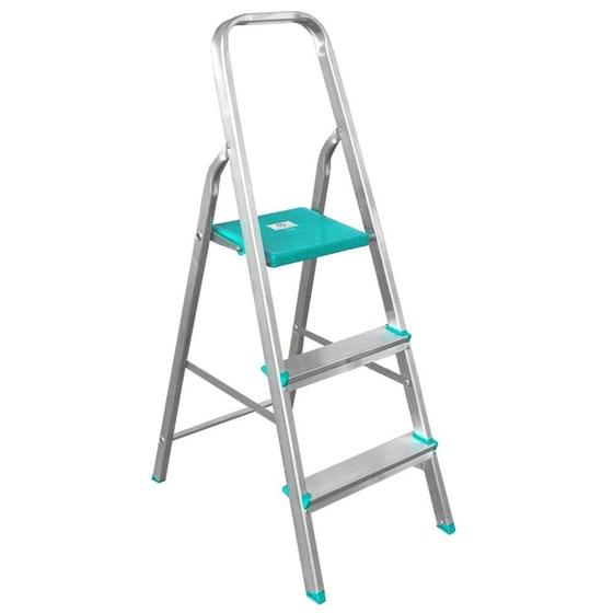 Imagem de Escada Doméstica Alumínio 3 Degraus ED3 - GIBAFER