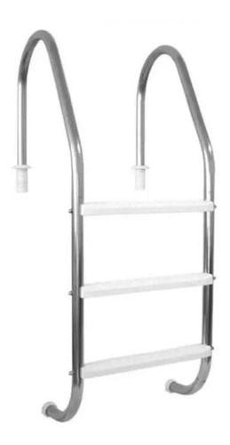 Imagem de Escada Libra Inox Para Piscina Com 3 Degraus Diâmetro 1 1/2