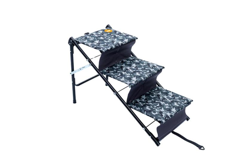 Imagem de Escada/Rampa Para Pet One Dobrável Tubline - Camuflada Cinza