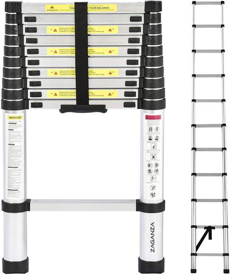 Escada Telescópica Extensiva De Alumínio 13 Degraus 3,8 M é ruim? Escada Telescópica Extensiva De Alumínio 13 Degraus 3,8 M é boa?