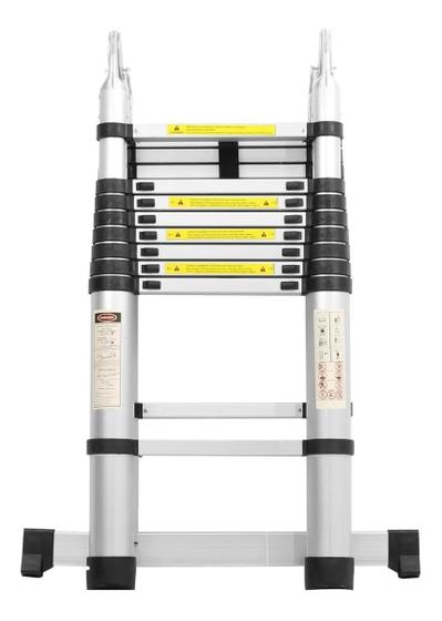 Escada Telescopica Multifuncional Em Alumínio - 5 metros (2,5m + 2,5m) Menor preço em Escada Telescopica Multifuncional Em Alumínio - 5 metros (2,5m + 2,5m)