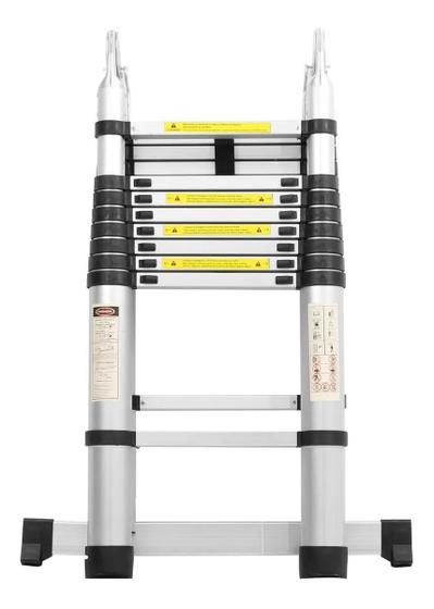 Imagem de Escada Telescopica Multifuncional Em Alumínio - 5 metros (2,5m + 2,5m)