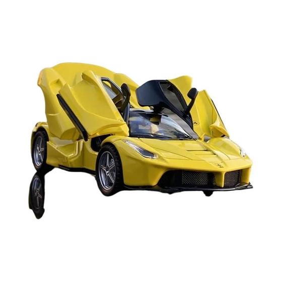 Imagem de Escala 1:32 Ferrari LaFerrari - Modelo de Carro de Brinquedo em Metal Fundido para Crianças