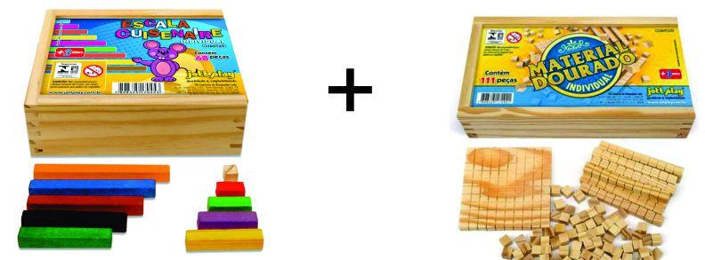 Imagem de Escala Cuisenaire 68 Pçs + Material Dourado 111 Pçs