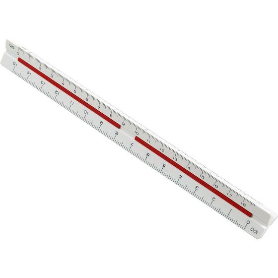 Imagem de Escalímetro Triangular Modelo Me-15 Mini 15cm Trident