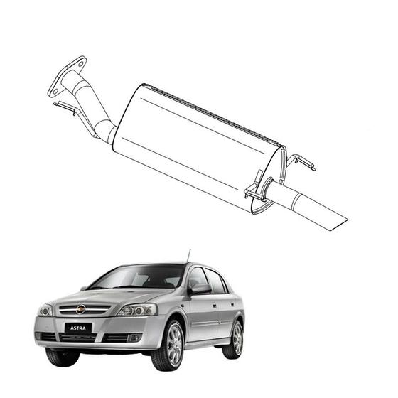 Imagem de Escapamento Silencioso Traseiro Astra Hatch 1.8 1998 a 2001