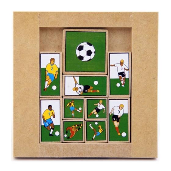 Imagem de Escape Futebol Desafio Raciocínio Lógico Brinquedo Educativo MDF - Mitra - 6 anos
