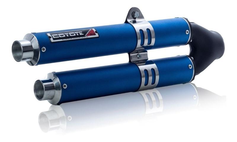 Imagem de Escape / Ponteira Coyote Competition Duplo em Alumínio Colorido (Anodizado) - CB 300 R - Honda