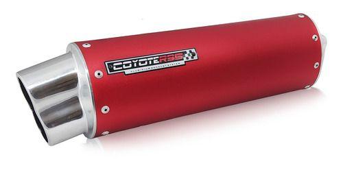 Imagem de Escape / Ponteira Coyote RS5 Boca 8 Aluminio Oval Vermelho