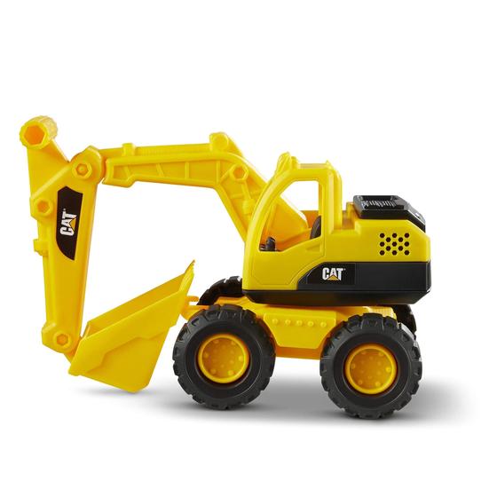 Imagem de Escavadeira de Brinquedo Cat Construction - Rodas Gigantes e Pá Ajustável
