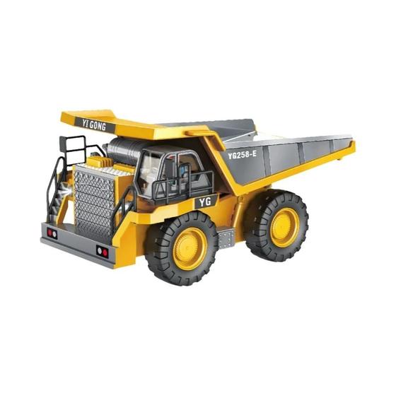 Imagem de Escavadeira e Dumper RC para Crianças - 24g - Controle Remoto