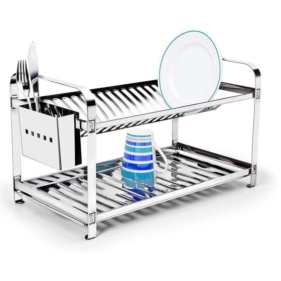 Escorredor 100% Inox 20 Pratos + Porta Talher Inox é boa?