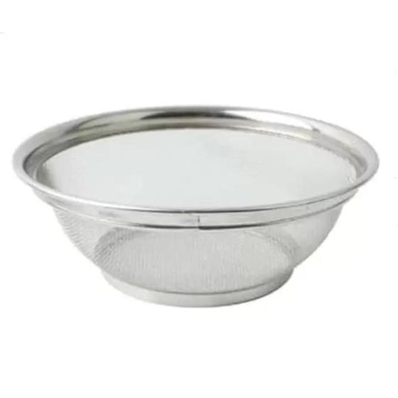 Imagem de Escorredor De Alimentos Massas Legumes Metal 28cm Cor Inox