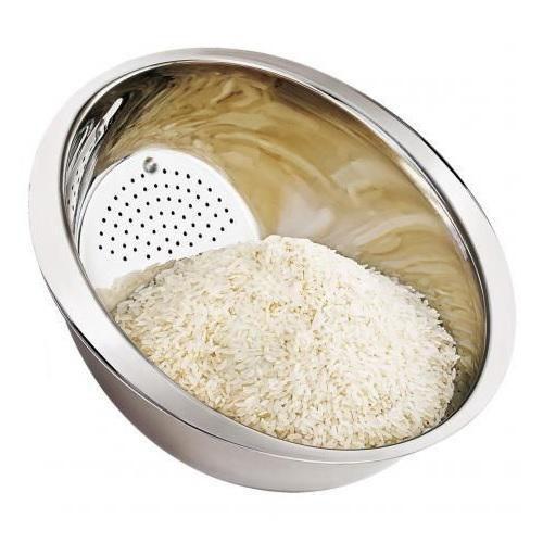 Imagem de Escorredor De Arroz 26Cm Aço Inox Wellmix