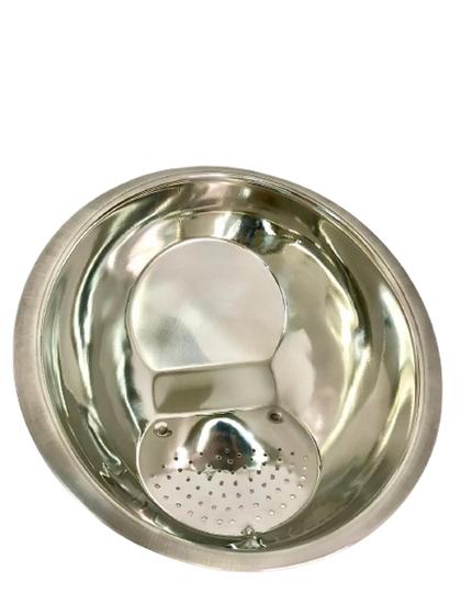 Imagem de Escorredor de arroz macarrão inox gourmet 20cm utilidade