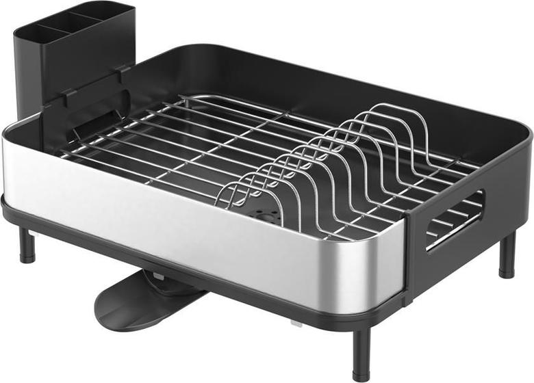 Escorredor de Louça Grande Cozinha Aço Inox Metalla Luxo Preto Yoi Menor preço em Escorredor de Louça Grande Cozinha Aço Inox Metalla Luxo Preto Yoi