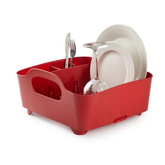 Imagem de Escorredor de Louça Tub Vermelho Umbra