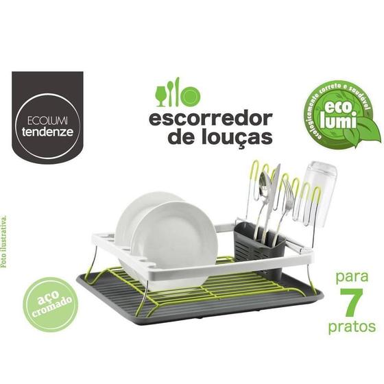 Imagem de Escorredor De Louças Verde Ecolumi Eco 3921