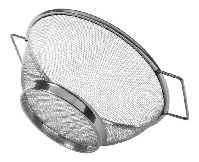 Escorredor De Macarrão Multiuso Inox Com Alça Tamanho 25 Cm - D ...