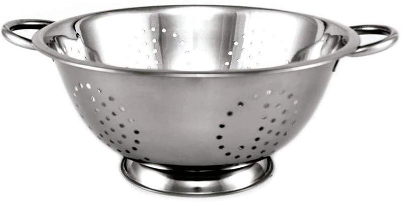 Imagem de Escorredor de Massa Aço Inox Gourmet Mix Prata 24Cm